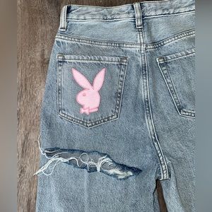 PLAYBOY bunny 90s boyfriend jeans